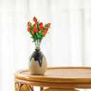 Cabilock 6pcs Fake Strawberry Plant Decor Artificial Strawberry Branch Simulated Fruit Stem Flower Bouquet for Home Wedding Table Decor