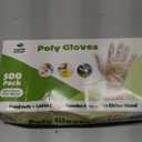 GUSTO Disposable Poly Gloves for Food Prep, Cooking & Food Service Clear Plastic, Latex & Powder Free, One Size