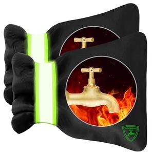 2Pack Outdoor Faucet Covers for Winter, 6.7" W x 8.3" H Outside Water Faucet Cover for Winter Freeze Protection Hose Bib Insulation Covers Reusable Waterproof Spigot Cover with Reflective Strips