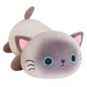 SQEQE Weighted Siamese Cat Plush, Weighted Siamese Cat Stuffed Animal, Cute Plushies Soft Pillow Toy Gift for Kids Adults 9.8 Inch, 0.8 Lbs