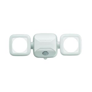Beams MB3000 High Performance 500 Lumen Wireless Battery Powered Motion Sensing LED Dual Head Security Spotlight, White, 1-Pack