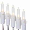 100 LED Warm White Christmas Lights, UL Certified and Commercial Grade White Wire String Lights 35 FT, for Indoor and Outdoor Christmas Trees, Party, Garden, Patio