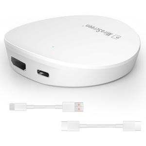 5G 4K Wireless HD Display Adapter Mirror Cast Screen Dongle Reciever Support Miracast DLNA Airplay for iOS Android Phone Tablet Mac Windows Laptop to TV Projector Monitor