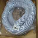 DAVCO 2" ID Heavy Duty Clear Pool Filter Pump Hose 10 ft - Cuttable Kinkproof PVC with Spiral Reinforcement, Includes 4 Stainless Steel Clamps for Above Ground Pool Systems