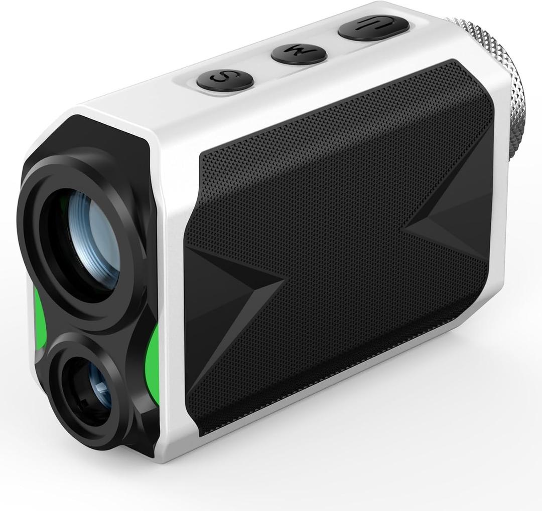 Mini Golf Rangefinder with Slope, Flag Pole Locking, High-Precision, Magnet Stripe, 6X Magnification, 1000 Yards Range Finder, Rechargeable Rangefinders, Golf Tournament Legal