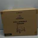 Favoyard Collapsible Wagon Carts with Extended Tailgate, Foldable 130L & 330LBS Portable Folding Wagons with All - Terrain Wheels & Drink Holders for Shopping, Garden, Camping & Beach, Black