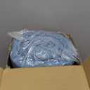 CozyLux California King Comforter Set Mineral Blue, 7 Pieces Cal King Pintuck Bed in A Bag, Pinch Pleat Bedding Sets with All Season Comforter, Flat Sheet, Fitted Sheet, Pillowcases & Shams