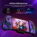 NexiGo Hall Effect Gripcon (No Drift, No Deadzone) with Hall Sensing Joystick for Switch/Switch OLED, Adjustable RGB Light, 6-Axis Gyro, Turbo, Mapping (Cosmic Nebula)