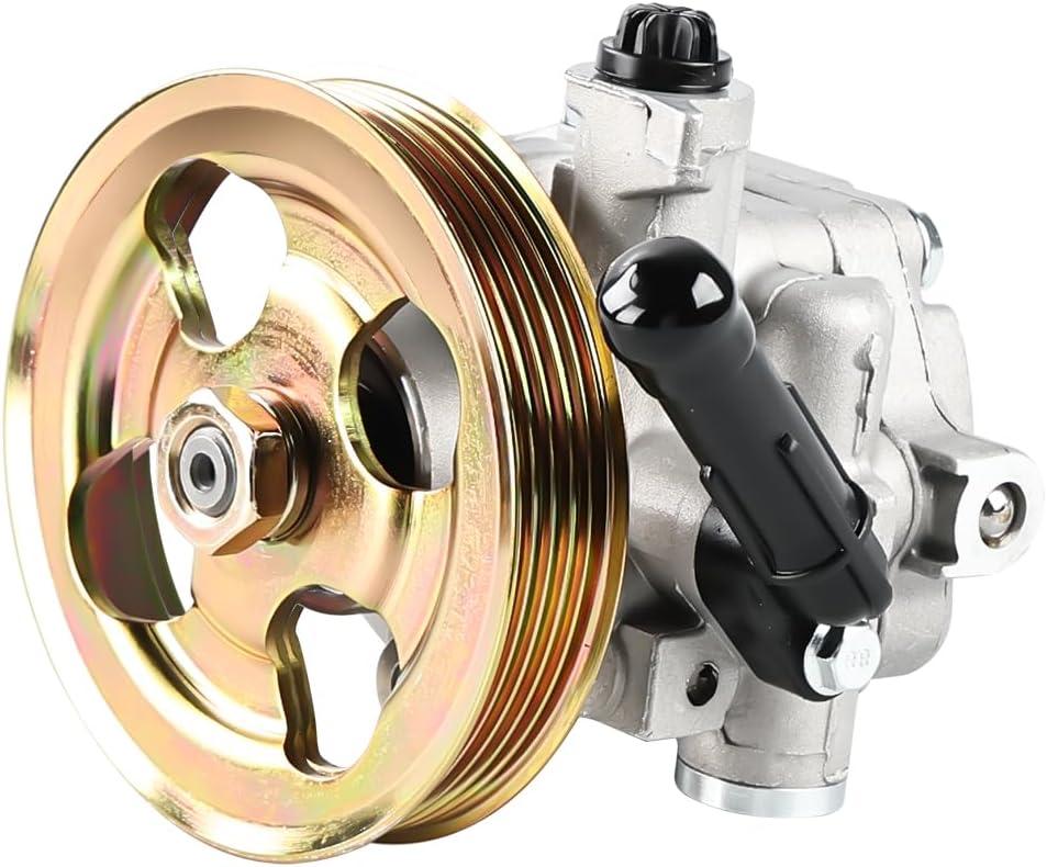 WMPHE Power Steering Pump with Pulley Compatible with Subaru Legacy & Subaru Outback 2.5L H4 2005 2006 2007 2008 2009, Replacement for 34430AG03B, 34430-AG040