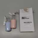 Honoson 2 Pack Nano Facial Mister Spray Bottle Handheld Humidifier Portable Face Mister for Eyelash Extensions USB Rechargeable 1 oz Mini Skin Care Machine for Daily Makeup(Light Pink and Blue)