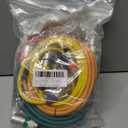 XLR Cables 6 ft, 6 Pack 3-Pin XLR Male to Female Microphone Cable, Compatible with Microphones, Mic Mixer, Speakers and More, Multi-Color 6 Feet
