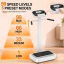 Vibration Plate with Handles for Lymphatic Drainage, Low-Impact Workouts