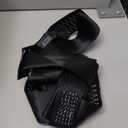 MOTO4U Universal Motorcycle Rear Wheel Tie Down Strap in Black