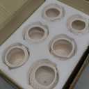 Winlyn 6 Sets DIY Ceramic Owl Succulent Pots Paint Craft Kit, Unpainted Ceramic Bisque Owl Flowerpots with Drainage Hole, Ready to Paint for Kids Classroom Craft Project Activity