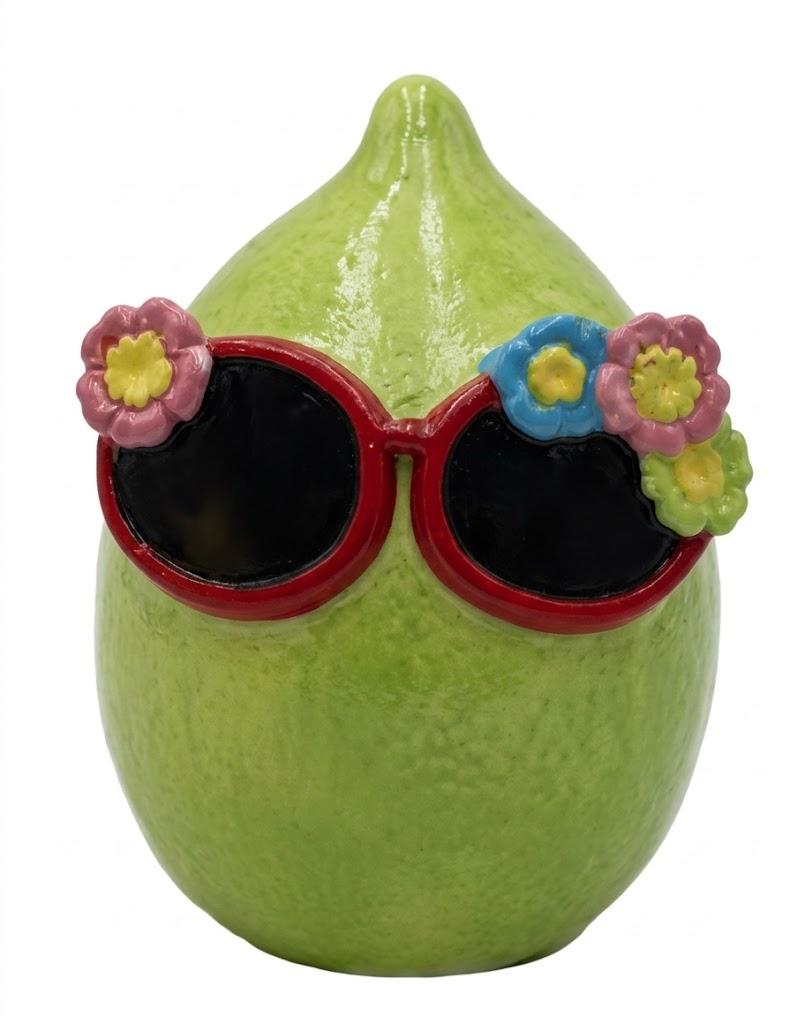 EDL 6.3IN CERAMIC TBL DECOR LIME