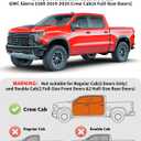 in-Channel Window Rain Guards Compatible with Chevy Silverado/GMC Sierra 1500 2019-2026 Crew Cab, Vent Visors Window Visors Extra Durable Window Deflectors Vent Shades Truck Car Accessories