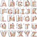4 Inch Alphabet Letter Cookie Cutter Set - 26 Pcs Extra Large Xzhloym Cookie Cutters Shapes Biscuit Fondant Baking Molds for Christmas New Year Birthday Holiday Party Decorations - Stainless Steel