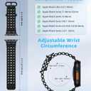 MoKo Ocean Band Compatible with Apple Watch Ultra 3/2/1 49mm, Upgraded Silicone Sports Bands 46mm 45mm 44mm for Men Women, Series 11/10/9/8/7/6/5 SE3/2/1 Breathable Strap with Metal Connector