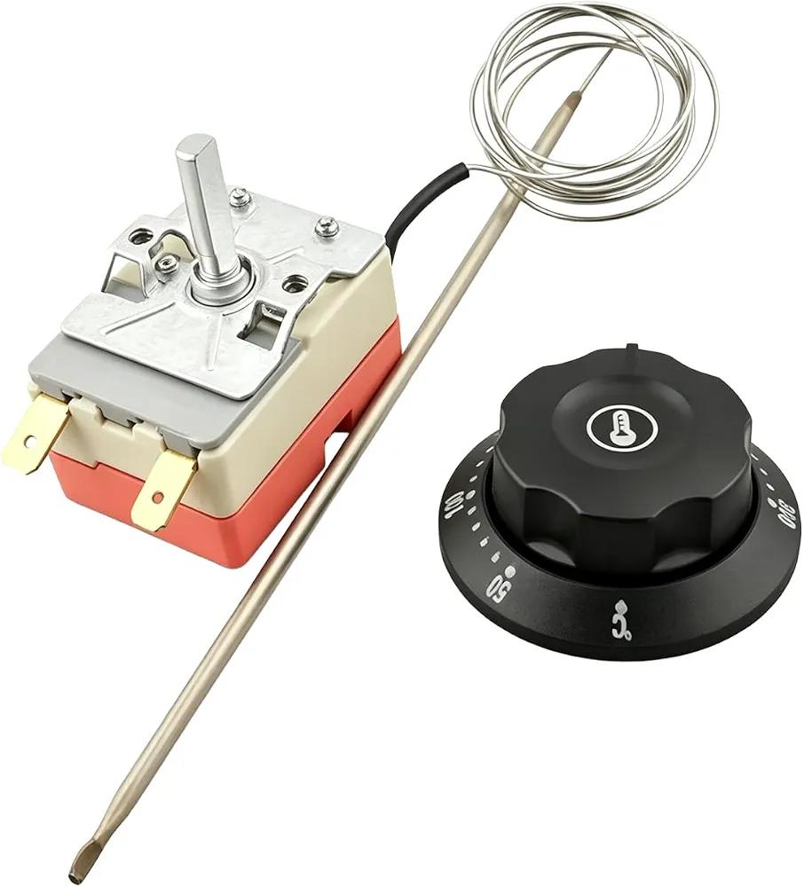 WB20K10023 WB20K8 Oven Thermostat Fit for GE/Kenmore/Hotpoint Gas Range Oven, Replaces WB20K5 WB20K6 AP2623073 6460G0003 AH235170