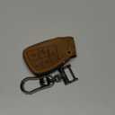 Car Key Fob Cover, Soft Full Protection Key Case Shell Compatible with 2022-2025 Chevrolet Silverado 1500 GMC Sierra 1500, 2024 2025 Silverado Sierra 2500HD 3500HD Smart Key Protector (B-Brown)