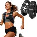 Zikopomi Weighted Vest Woman Man, 16lb Weight Vest with Reflective Stripes for Workout, Strength Training, Running, Fitness, Muscle Building, Weight Loss, Rucking Vest
