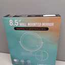 30X/1X Wall Mounted Makeup Mirror with Light: 8.5 Inch Double-Sided, 3 Color Modes, USB-C Rechargeable, 360 Swivel, Brushed Nickel