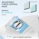 Magnetic Glass Cleaner Tools - Double Sided Windows Glass Cleaner Wiper for 5-25mm Single Double Glass with 2 Pc Pink Microfiber Cleaning Cloth 5-Files Adjustable Windshield Cleaner Tool for High-Rise