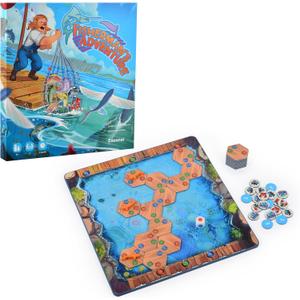 Strategic Path-Building Fishing Puzzle Games,Brain Games for Kids and Adults,Brain Teasers Fun for Family,STEM Educational Game,Gifts Ages 8+