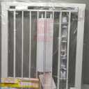 Cumbor 30-43" Baby Gate for Doorways, Auto-Close Dog Gate, No-Drill, White
