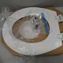 BEMIS 500EC 390 Toilet Seat with Easy Clean & Change Hinges, 1 Pack Round, Cotton White