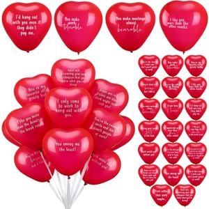 60 Set Valentine's Day Office Decor for Employees Staff Funny Work Decorations Celebrate Team Bonding for Workplace Coworker Office (Heart)