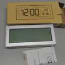 ALANAS Battery Operated Alarm Clock, Portable Digital Clock with Large Display, Snooze, Temperature & Date, Auto-Dim Night Light for Easy Reading, Ideal for Seniors, Kids, Bedroom, Travel, Nightstand