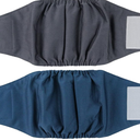 Wegreeco Washable Male Dog Belly Band (Stylish Pattern)- Pack of 2 - Washable Male Dog Belly Wrap, Dog Diapers Male (Charcoal, Navy, X-Small)