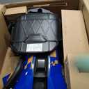 ELEMARA Electric Drift Kart for Kids Age 6-14, Drifting Go Kart for Kids with Stepless Speed, Adjustable Seat,12V 5 MPH Kids Go Cart with Bluetooth, Music, Light, Navy