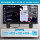 192KHz HDMI ARC to Optical Audio Converter for TV to Soundbar, Plug & Play 3.4ft/1.05m ARC to Optical Cable Audio Extractor Adapter Splitter for Sound System Speaker Home Theater Support Dolby/DTS 5.1
