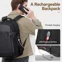 Travel Laptop Backpack, Waterproof 15.6 Inch Computer Work Lightweight Packback Bag for Men Women College Gift, Black (Black), Medium