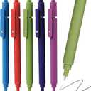 3 x RIANCY Gel Pens, 0.5mm Black Ink Quick Dry Ball Point Pens, Fine Point Smooth Writing Retractable Pens, Cute Aesthetic Gifts Set for Men Women Journaling, Office School Stationery Supplies Pack of 5