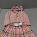 Aalizzwell Infant Baby Girl Fall Winter Skirt Outfit with Cardigan 5Pcs 0-18 Months (Pink)