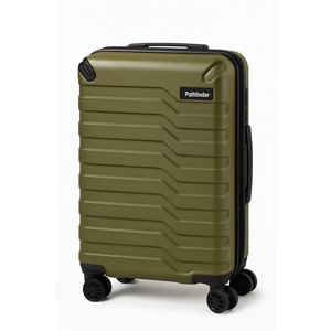 Pathfinder Luggage 14x20x11 Olive Green – Compact Carry-On Suitcase With Durable Hard Shell, Four 360° Spinner Wheels, Retractable Handle, And Sleek Olive Green Finish. Ideal For Travel And Cabin Size Fitting