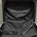 LEVEL8 Zipperless Checked Luggage with Aluminum Frame, Upgraded Medium Hardside Suitcase with Spinner Wheels, Metal Travel Luggage with Double Tsa Locks, 24 Inch, Black