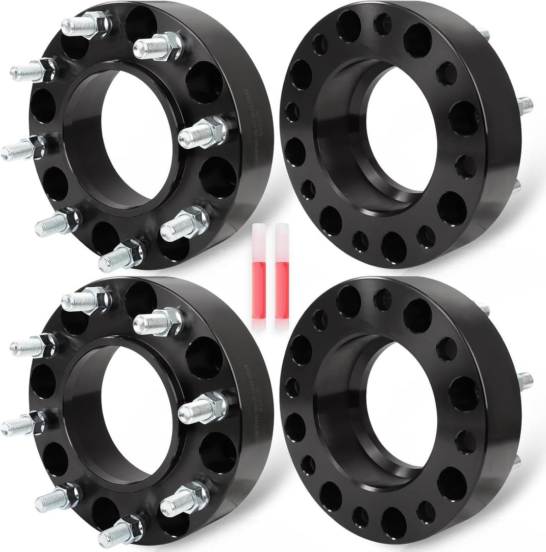 ECCPP 8x180 to 8x180 Wheel Spacers 2 inch 8 lug Fit for GMC for Sierra 3500 HD 2011-2019 for Chevrolet for Silverado 2500 HD 2011-2019 with Studs 14x1.5 Centric Bore 124.1mm-4PCS