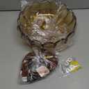 Glass Pendant Light Vintage Light Fixtures, Glass Pendant Lights Kitchen Island, Gold Pendant Light, Modern Chandelier Pendant Shade Green Light Fixture for Bedroom Dining Room (Amber Plug)