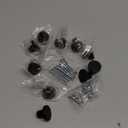 Ravinte 10 Pack Cabinet Knobs Black Kitchen Cabinet Knobs Round Dresser Drawer Pulls Closet Door Pulls 1-1/5 Inch