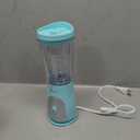Mueller Smoothie Blender for Smoothies - Personal Blender for Shakes, Frozen Drinks, Baby Food & More, 15oz Travel Cup and Lid, Durable Stainless Steel Blades for Powerful Blending Performance (Turquoise)