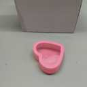 Wesiti 12 Pcs Small Heart Shaped Boxes with Window Valentine's Day Gift Boxes Plastic Storage Container for DIY Projects Presents Candy Jewelry Mother's Day Gifts (3.5 x 3 x 1.2 Inch,Pink)