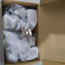 Amerdeco 10 Pack Brushed Satin Nickel Cabinet Knobs 1.2 Inch(30mm) Single Hole Cabinet Handles Dresser Knobs Drawer Knobs and Pulls for Bathroom Cabinets ZH0008