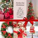 2 x Generic 1 1/2 Inch, 25 Yards Red Polyester Silk Fabric Ribbon, Hairband, Craft Ribbon, Single Side, Perfect for Gift Wrapping, Bouquet, Wedding, Bow Craft, Festive Occasions