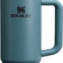 STANLEY Quencher H2.0 Tumbler with Handle and Straw 30 oz | Flowstate 3-Position Lid | Cup Holder Compatible for Travel | Insulated Stainless Steel Cup | BPA-Free | Blue Spruce