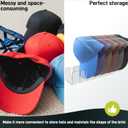 Hat Stands, 14-Slot Baseball Cap Organizer Rack, Clear Acrylic Hat Holder for Wall/Door/Closet-SpaceSaving Display &Dust-Proof Storage for Caps, Fitted Hats