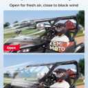 KEMIMOTO 950 G1 2-in-1 Front Flip Windshield Upgraded Clamps